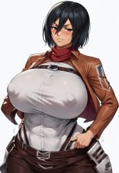 1girls 3d 3d_(artwork) abs ai_generated asian asian_female athletic athletic_female attack_on_titan big_breasts black_hair black_hair_female blush breasts clothed clothed_female confident confident_female confident_smile curvaceous curvy curvy_figure dominant dominant_female female female_focus female_only light-skinned_female light_skin looking_at_viewer metaphorzio mikasa_ackerman muscles muscular muscular_female shingeki_no_kyojin smile smiling smiling_at_viewer soko solo_focus tall_female tall_girl tall_woman toned toned_female