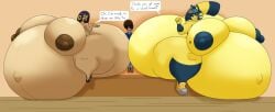 2d animal_crossing ankha ankha_(animal_crossing) ankha_thompson_(user3345) big_ass big_breasts breasts bubble_butt cleavage cleopatra_smith doubutsu_no_mori female furry huge_ass huge_breasts hyper_pregnancy justin_(user3345) nairu_(doubutsu_no_mori) nintendo nipples pregnant ready_to_pop tagme thick_thighs user3345 wide_hips