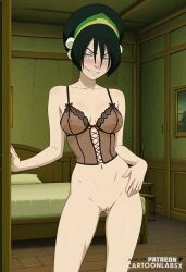 toph bei fong from avatar the last airbender by cartoonlabsx