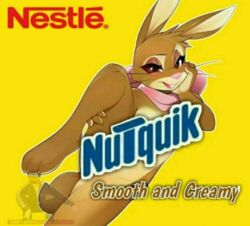 anthro cadbury cadbury_bunny furry furry_only nesquik nestle no_humans rabbit tagme