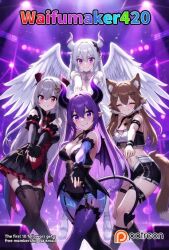 ai_generated animated anime_style dancer group monster_girl music patreon tagme video waifumaker420