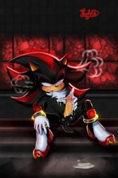 absurd_res anthro eulipotyphlan hedgehog hi_res lucyfairypink male mammal sega shadow_the_hedgehog solo sonic_the_hedgehog_(series)