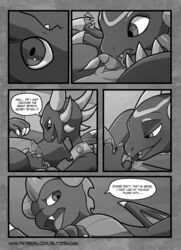 anus blitzdrachin comic cynder dragon erection female feral greyscale licking lying male monochrome on_back oral patreon penis skylanders skylanders_academy slit sniffing spyro spyro_the_dragon tongue tongue_out video_games