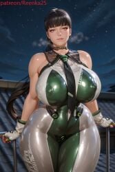 ai ai_generated asian asian_bimbo asian_female ass big_ass big_breasts bimbo bodysuit breasts busty child_bearing_hips curves curvy curvy_body curvy_female curvy_figure erect_nipples eve_(stellar_blade) eyeliner eyeshadow female full_lips hourglass_figure huge_breasts lipstick long_hair makeup mascara night paag ponytail reenka25 stellar_blade thick thick_thighs thighs tie venus_body voluptuous wide_hips