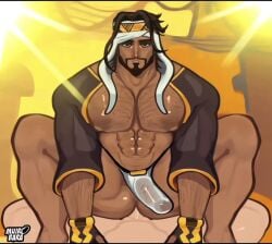 animated capcom gay male male/male male_only rashid riding_penis street_fighter street_fighter_6 tagme video