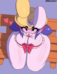 1girls big_breasts brawl_stars female jacky_(brawl_stars) jacky_cooky_(brawl_stars) nude short_hair sitting thick_thighs