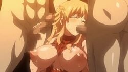 animated animated breasts fellatio female handjob nipples pandra penis penis_on_pussy pussy rape shinkyoku_no_grimoire