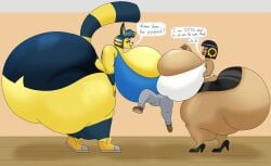 2d animal_crossing ankha ankha_(animal_crossing) ankha_thompson_(user3345) big_ass big_breasts breasts bubble_butt cleavage cleopatra_smith doubutsu_no_mori female furry huge_ass huge_breasts justin_(user3345) nairu_(doubutsu_no_mori) nintendo tagme thick_thighs user3345 wide_hips