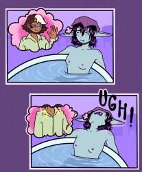 adventure_time adventure_time:_fionna_&_cake bath bathing daydream marceline marceline_abadeer marceline_the_vampire_queen older_male small_breasts the_star_(fionna_and_cake)