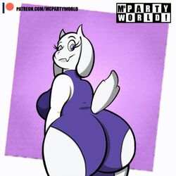 1girls 2d animated anthro anthro_female anthro_only ass big_ass caprine female female_only furry furry_female furry_only horns humanoid humanoid_female humanoid_only mammal mammal_humanoid mcpartyworld solo toriel undertale undertale_(series)