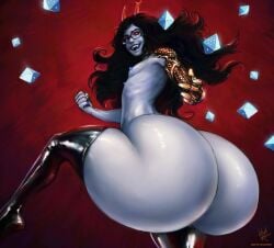 amrrr bottom_heavy flat_chest flat_chested homestuck homestuck_troll huge_ass tagme vriska_serket