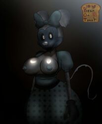 anthro beanontoast big_breasts disney female five_nights_at_freddy's five_nights_at_treasure_island minnie_mouse monster_girl mouse_girl nightmare_waifu oblitus_casa photo-negative_minnie public_domain thick_thighs