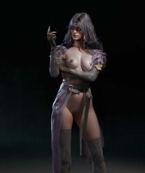 female goth goth_girl kestrel_(rogue_company) rogue_company witch