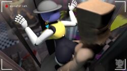 1boy 1girls 3d animated ass big_ass big_breasts big_butt breasts female five_nights_at_freddy's male nightbotgrey sex sound staff_bot_(security_breach) staffbot straight stuffbot stuffbot(nightbotgrey) tagme video