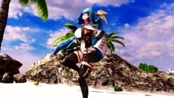 3d animated blue_hair clothed dancing dizzy_(guilty_gear) guilty_gear huge_ass huge_breasts mmd mp4 music sound tagme thick_thighs thighhighs twintails video