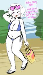 :3 blonde blonde_hair blonde_hair_female curly_hair female homestuck roxy_lalonde short_hair short_hair_female stretch_marks strilalonder