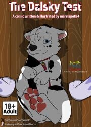 absurd_res animal_genitalia animal_penis blue_eyes canid canine canine_genitalia canine_penis canis cel_shading collar comic cover cover_art cover_page covering covering_crotch covering_penis dalmatian dalsky_(dalmatian_and_husky) domestic_dog duo embarrassed english_text erection everest_(paw_patrol) fan_character female feral fluffy fluffy_ears fluffy_tail fur genitals hi_res husky incestuous_temptation looking_at_viewer lying male male/female mammal markings marvispot84 mother_(lore) mother_and_child_(lore) mother_and_son_(lore) nickelodeon nickjr nordic_sled_dog parent_(lore) parent_and_child_(lore) parent_and_son_(lore) paw_patrol paws penis shaded son_(lore) spitz spots spots_(oc_marvispot84) spotted_body spotted_fur tail tail_cuddle text throbbing throbbing_penis