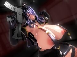 1girls 286c 3d areola_slip areolae armpits arms_up bare_midriff bare_thighs breasts camilla_(fire_emblem) curvy elbow_gloves female female_only fire_emblem fire_emblem_fates fishnet_legwear fishnets gigantic_breasts gloves gun hair_over_one_eye hat horns hourglass_figure indoors long_hair looking_at_viewer midriff miniskirt nintendo nipple_slip nipples open_mouth pink_eyes purple_hair revealing_clothes skirt smile solo thick_thighs thighhighs thighs voluptuous weapon wide_hips