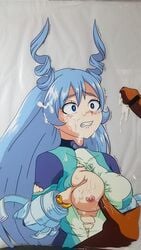 1boy 1girls bar_censor between_breasts blue_eyes blue_hair blush bodysuit breast_hold breasts censored clenched_teeth crying cum cum_on_breasts cum_on_face dark-skinned_male dark_skin facial female hadou_nejire hadou_nejire_(hero_outfit) hasamimushi hero_outfit_(mha) interracial medium_breasts my_hero_academia nejire_hado nejire_hado_(hero_outfit) nipples one_breast_out paizuri penis rape ripped_bodysuit ripped_clothing scissor_insect straight tears torn_bodysuit