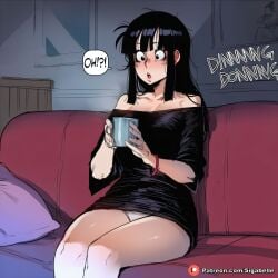 1girl 1girls ai_assisted ai_generated anime anime_style big_ass big_breasts boobs breasts caption cheating cheating_female cheating_girlfriend cheating_wife chi-chi_(dragon_ball) chichi clitoris comic comic_page curvaceous curvaceous_body curvaceous_female curvaceous_figure dialogue dragon_ball dragon_ball_super dragon_ball_z female female_focus fit_female gilf girl girly grandmother hentai hourglass_figure huge_ass huge_breasts manga manga_page muscular muscular_male patreon pussy sexy shiny sigabelle speech_bubble story text text_bubble uncensored vagina vegeta voluptuous voluptuous_female waifu waifu_diffusion woman