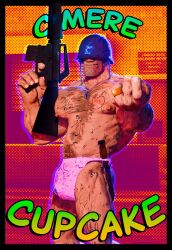 unrealsoska228 muscular bara video_games gay yaoi team_fortress_2 male male_only 3d 2024 soldier_(team_fortress_2) bulge text english_text
