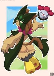 absurd_res butt cosplay crossover female female_focus gameoverse generation_9_pokemon genitals glitch_productions hi_res kaboodle_(gameoverse) kit_(gameoverse) kit_bodega machine mask meowscarada nintendo nude pokemon pokemon_(species) robot skylosminkan vulva