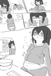 b45ui bulging_belly chubby female female_only jumpsuit nimo nimo22 stuffing weight_gain