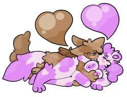 abdominal_bulge anthro big_breasts blue_eyes blush bodily_fluids breast_grab breast_grab_from_behind breast_play breast_squish breasts brown_body brown_fur brown_hair brown_tail canid canine domestic_ferret duo ears_back entwined_tails eye_contact eyeshadow female fluffy fluffy_hair fluffy_tail fox from_behind_position fur fur_markings grabbing_partner hair hand_on_breast heart_(marking) heart_symbol hug hugging_another hugging_from_behind intimate invalid_tag kiss_on_lips kissing large_penetration lewded_blaze lips lipstick looking_at_another looking_back looking_pleasured love lying makeup male male/female mammal markings mustelid musteline nipple_fetish nipple_play nude on_side penetration pink_body pink_eyes pink_eyeshadow pink_fur pink_hair pink_lips pink_lipstick pink_tail pivoted_ears romantic romantic_couple saliva saliva_string sex spoon_position squish tail tail_coil thick_thighs true_musteline waist_grab weasel