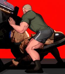 2024 2boys 3d 3d_background b64arts bara collaboration gay leg_press leg_press_redraw_(meme) male male_only meme muscular soldier_(team_fortress_2) team_fortress_2 unrealsoska228 video_games yaoi