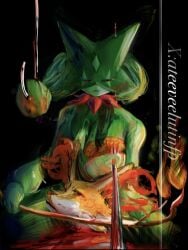 ateeveelutinfp bdsm big_breasts blood bodily_fluids breast_tissue breasts canid canine death delphox duo female female/female female_only generation_6_pokemon generation_9_pokemon genitals gore gore_focus guro hi_res looking_pleasured mammal meowscarada nintendo nipples nude pokemon pokemon_(species) snuff torture