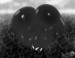 masterj291 dc_comics grace_balin orca_(dc) aquatic cetacean dolphin mammal oceanic_dolphin orca toothed_whale whale 2026 digital_media_(artwork) hi_res monochrome anthro ass_up big_butt black_body butt female fin grey_background huge_butt hyper hyper_butt looking_at_viewer sea simple_background solo thick_thighs water big_ass huge_ass fat_ass non-human