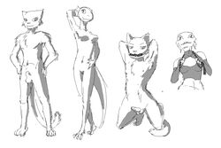 anatomically_correct anatomically_correct_penis animal_genitalia animal_penis anthro argonian barbed_penis bit_gag breasts duo erection feline female fur gag hands_behind_head khajiit male mammal monochrome navel nude oblivion penis prequel prequel_adventure pussy s'thengir scalie sheath sketch suggestive teeth the_elder_scrolls tuft unknown_artist video_games webcomic weedum-ja