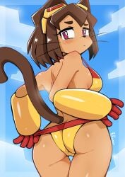 1girls anthro ass big_breasts breasts female female_focus gameoverse huge_ass huge_breasts iruean kit_(gameoverse) large_ass large_breasts thick_thighs thighs wide_hips
