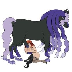 animal_genitalia animal_penis bestiality big_breasts bodily_fluids breast_play breasts cum cum_in_hat duo equine_genitalia equine_penis female feral feralcatalyst generation_8_pokemon genital_fluids genitals hi_res human human_on_feral interspecies legendary_pokemon lick_penis male male/female mammal nintendo penis pokemon pokemon_(species) sex spectrier titfuck