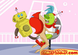 atomic_betty betty_barrett comics-toons.com male robot_x-5 sparky tagme