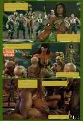 1girls 3d 3d_(artwork) 3d_model 6+boys athletic athletic_female baraka black_hair cfnf comic_page dubious_consent ebony edenian ending escaping gangbang handjob handjob_while_penetrating heterosexual horny interspecies jade_(mortal_kombat) leaving lust lustful_gaze maledom melanin mortal_kombat mortal_kombat:_deception mortal_kombat_11 multiple_males multiple_penises no_pupils one_after_another reference reference_work rough_sex running_a_train shocked_expression smokescreen117 straight straight_sex taking_turns tanya_(mortal_kombat) tarkatan traitor waiting_for_turn white_eyes