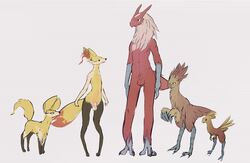 animal_genitalia balls blaziken braixen claws combusken feathers fennekin male male_only mindkog nintendo nude pokemon pokemon_(species) sheath torchic video_games