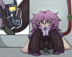 femboy futanari pantyhose pantyhose_pull robot robot_girl