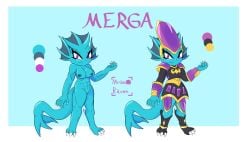 anthro aquatic_dragon dragon female freedom_planet freedom_planet_2 looking_at_viewer merga mrgenoraven nude nude_female video_games water_dragon