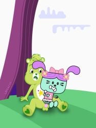 1boy 1boy1girl 1girls anthro anthro_on_anthro anthro_only anthro_penetrated anthro_penetrating anthro_penetrating_anthro artist_name bear bear_boy care_bear care_bears color colored comic_sans crossover daisy daisy_(wow!_wow!_wubbzy!) discovery_kids female female_penetrated furry furry_male furry_only green_body green_fur interspecies male male/female male_penetrating male_penetrating_female nick_jr nickelodeon oopsy_bear outdoor_sex outdoors outside paramount_pictures purple_hair sex straight straight_sex ursid watermark wow!_wow!_wubbzy!