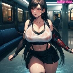 ai_generated final_fantasy final_fantasy_vii hannah_asami-(artist) tank_top tifa_lockhart tifa_lockhart_(cosplay)