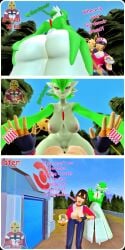 big_ass big_breasts big_butt big_nipples big_thighs comic furry furry_female gardevoir mini_comic nintendo pokémon_(species) pokemon pokemon_(species) pokephilia sfm trainer/pokemon