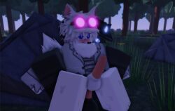 2boys 3d anthro artist_request blush buck_(kaiju_paradise) erect_penis erection forest_background gay goggles_on_forehead gootraxian kaiju_paradise oc original_character roblox roblox_game roblox_studio robloxian source_request tagme