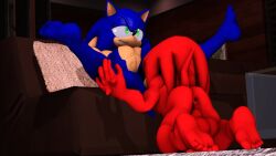 2boys 3d 3d_(artwork) 3d_render anilingus anthro anus_peek backsack balls blue_fur duo echidna erection flaccid_penis gay hand_behind_head hedgehog humanoid_penis initialdriftbro interspecies knuckles_the_echidna large_penis legs_held_open legs_up licking_ass male male_only mammal on_sofa oral_sex penis pleasure_face quills red_fur rimming sex sonic_(series) sonic_the_hedgehog sonic_the_hedgehog_(series) source_filmmaker source_filmmaker_(artwork) spread_legs tongue_fucking veiny_penis yaoi