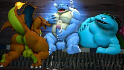 3boys 3d 3d_animation animated anthro ass balls belly big_ass big_belly blastoise bouncing_ass bubble_butt charizard cum cumshot fat_ass groping huge_ass jerking jerkingoff jiggle jiggling_ass large_ass looking_at_viewer looking_back male male_only masturbation nipple_play nipple_tweak nude nude_male open_mouth penis pokemon pokemon_(species) presenting presenting_hindquarters rubbing_belly self_fondle thick_ass thick_thighs tigura tongue tongue_out twerking venusaur video wide_hips wings