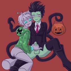 cosplay creeper gir gir_(invader_zim) halloween invader_zim nickelodeon slenderman zagir zim zim_(invader_zim)