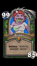 blizzard_entertainment card dragon drippy_dragon drooling female hair hearthstone horn messy_hair open_mouth red_hair saliva slime solo themadshepherd warcraft