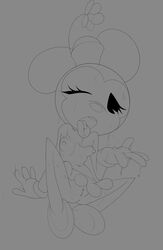 1girls breasts cum cum_on_body cum_on_tongue disney female female_only flapper flower furry mammal minnie_mouse monochrome mouse plant pussy rodent theboogie tongue tongue_out wonk