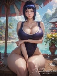 ai_generated asian asian_bimbo asian_female ass big_ass big_breasts black_hair blue_hair breasts curvy curvy_body curvy_female curvy_figure cute embarrassed female female_focus female_only fringe hi_res high_resolution highres hips hyuuga_hinata legs looking_at_viewer naruto naruto_(series) naruto_shippuden oppai paag reverieartwork short_hair shy sitting solo solo_female solo_focus stable_diffusion swimsuit thick_thighs thighs voluptuous voluptuous_female white_eyes wide_hips