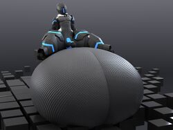 2017 3d anthro anthroanim balls big_balls hi_res huge_balls huge_thighs humanoid humanoid_penis hyper hyper_balls hyper_thighs machine male penis robot s.o.r.u. simple_background sitting solo teapot_(body_type) thick_thighs wide_hips